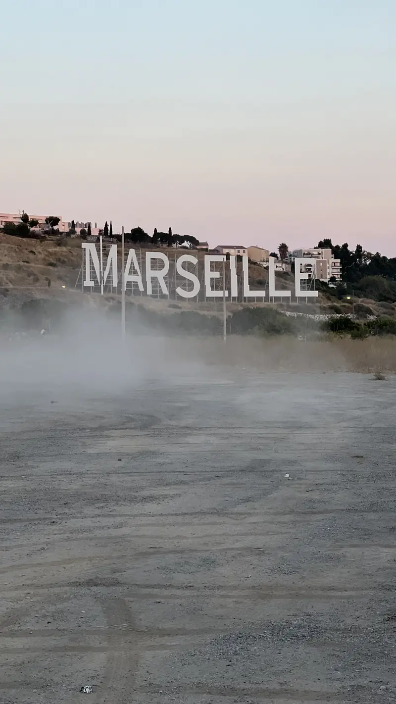 The MARSEILLE letters above the Vieux-Port